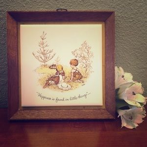 🎉 CLOSET CLEAROUT! Vintage Holly Hobbie Picture.